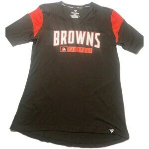 Fanatics Cleveland Browns V Neck Graphic Tee Women’s Small NFL Shirt. HL468